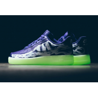 Nike Air Force 1 Low 07 QS Purple Skeleton Halloween 2021